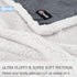 Puppy Blanket, Super Soft Sherpa Dog Blankets and Throws, Cat Fleece Sleeping Mat for Small Animals 45x30 Grey