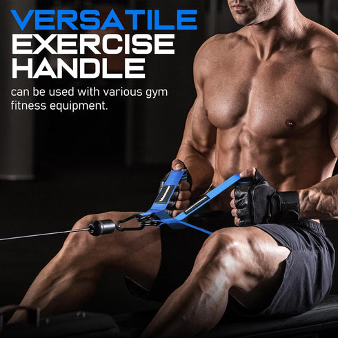 RENRANRING Gym Exercise Handles, Replacement Handle Attachments for Cable Machine Pulleys, Resistance Band and Strength