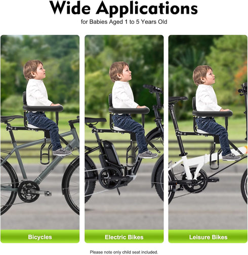 Yoodqoe 1-5 Kids Bike Seat Bicycle Front Mounted Baby Seat, Lightweight Child Bicycle Safety Seat, Bicycle Mounted