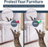 Cat Scratch Deterrent Tape - 12 x 17 Inches 8 PCS, Clear Double-Sided Anti-Scratch Training Tape for Furniture