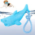 Dog Floating Toy with Rope | Chew Toy for Aggressive Chewers | Interactive Fetch & Play Beach Toy Set (Shark)