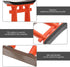IMIKEYA Japanese Torii Gate Decoration for Fish Tank, Mini Torii Model for Aquarium Landscape and Fairy Gardens