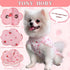 TONY HOBY Dog Summer Dress with Strawberry for Small Medium Dogs - Soft and Breathable Dog Party Dress (Pink, S)