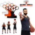 FNBX FlickGlove Basketball Shooting Aid, Training Equipment Set of 3 Silicone Strap Resistances, White, Black, Orange