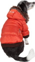 PET LIFE Classic Metallic Fashion Dog Coat Jacket, Medium, Metallic Orange, Parka with 3M Insulation