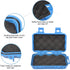 Waterproof Airtight Plastic Container, Dry Storage Box with 2 U Shape Buckle for Fishing, Camping, Hiking (L-Blue)