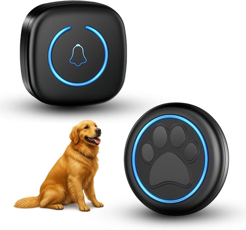 Yoiilifee Dog Door Bell for Potty Training, Smart Wireless Doggie Doorbell to Go