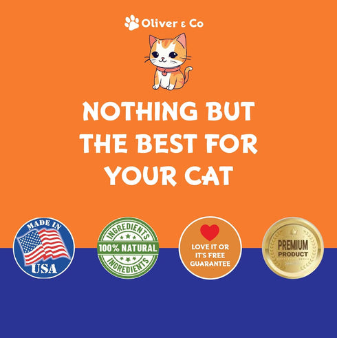 Oliver & Co. Cat Constipation Relief - Cat Laxative for Constipation Relief - 1 fl oz - Roast Chicken Flavor