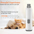 Lyjinbc Trimmer 2-Speed Dog Nail Grinders, Electric Rechargeable Pet Nail Low Noise with LED Light Mode for Large