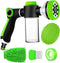Upgrade Pup Jet Dog Wash, Outdoor Shampoo Hose Attachment with Soap Dispenser and Bath Brush for Pets.