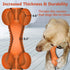 SCHITEC Tough Durable Natural Rubber Bone Chew Toy for Large Medium Breeds, Teeth Cleaning