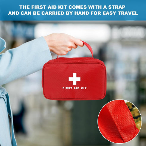 6pcs AOUTACC First Aid Bag Empty, Waterproof Durable First Aid Kit Bag Empty with Zippered,First Responder Storage
