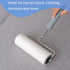 Extreme Sticky Lint Roller for Large Surfaces, Long Handle Pet Hair Remover, 90 Sheets, 6.3 inch Width (1 Roller+2