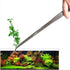 18.9 inch Heavy Duty Extra Long Tweezers for Fish Tank, Curved Stainless Steel Aquascape Tongs