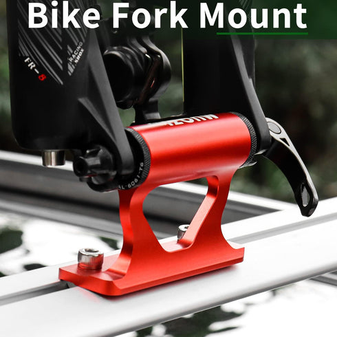 MUQZI Quick Release Fork Mount, Bike Car Roof Mount Rack for Road Bicycle, Truck Bed Fork Holder with Installation