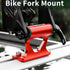 MUQZI Quick Release Fork Mount, Bike Car Roof Mount Rack for Road Bicycle, Truck Bed Fork Holder with Installation