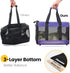 Soft-Sided Cat Carrier, Airline Approved Dog Carrier with Inner Safety Leash for Small-Medium Pets (Purple M)