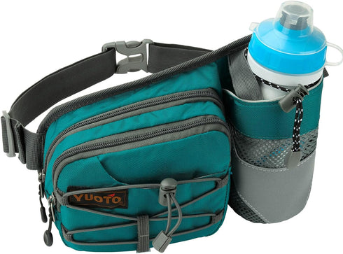 Waist Pack with Water Bottle Holder, Fanny Pack for Running, Walking, Hiking, Hydration Belt
