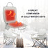 Portable Heated Seat Cushion(No Power Bank) Heated Camping Chair Pad,Foldable Heated Stadium Seat for Bleachers,USB