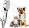 Dog Shower Attachment - Pet Washing Shower Sprayer with Stainless Steel Hose & Diverter Valve, 3-in-1 Handheld Shower