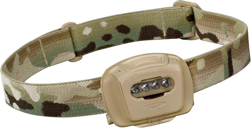 Princeton Tec Quad Tactical Headlamp, 4 Ultrabright RGB LEDs, 78 Lumens, IPX7 Water Resistance, Multicam