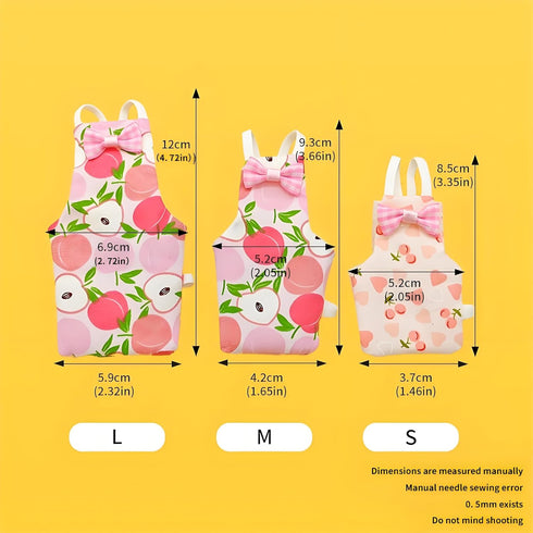 Generic 6PCS Set Washable Reusable Bird Diapers with Waterproof Lining & Adjustable Straps Soft Parrot Diaper Clothes