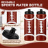 Yaomiao 12 Pcs Football Water Bottle for Boys, 20 oz Reusable BPA-Free Squeeze Water Bottles