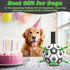 RUCACIO Dog Ball with 9 Straps - Interactive Toys for Puppy, Durable Soccer Balls with Handle for Small & Medium Dogs