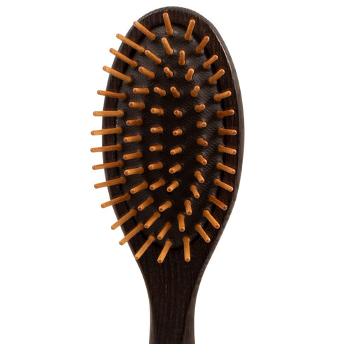 Chris Christensen Dog Brush, 20 mm Oval - Wood Pin Series, 100% Static-Free, Real Wood Pins, Reduces Painful Pulling,
