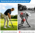 UoreFloo Set, 4pcs (2X 3-Prong 2X Golf Ball Retriever and Suction Cup) Golf Ball Grabbers for Putter End, No Bending