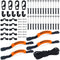 Kayak Carry Handle Rigging Kit with 19.7 FT 5mm Elastic Bungee Cord, Pad Eyes, J Hooks, Screws for Kayaks