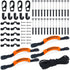 Kayak Carry Handle Rigging Kit with 19.7 FT 5mm Elastic Bungee Cord, Pad Eyes, J Hooks, Screws for Kayaks