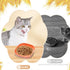 Cat Food Bowl Set, 6 inch Wide Shallow Bowls for Relief Whisker Fatigue, Flat Pet Feeding Dish for Cats (4PCS)