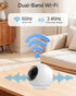Noorio 5GHz 2K 360 T110 Security Indoor Camera with WiFi, UHD Security Camera, Pet/Dog/Baby Camera with Phone app