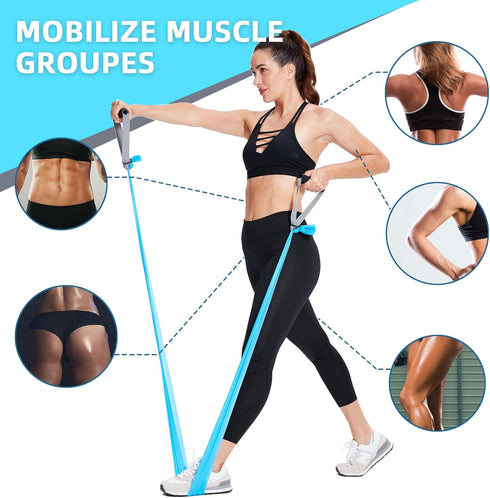 Professional Resistance Bands Set for Women and Men, Latex-Free Work Out Bands for Physical Therapy and Exercise
