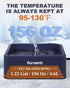 Cat,1.22 79" Heated Water Bowl for Dog Gallon,Outdoor Waterproof Heated Pet Water Dish with Chew Resistant Cord
