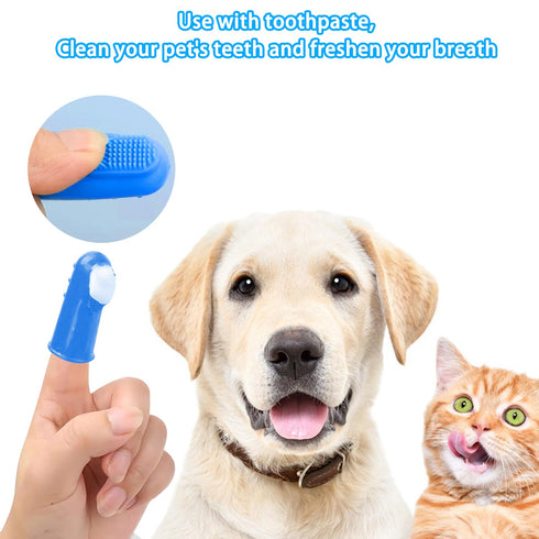 6PCS Pet Grooming Kit for Dogs, Dog Washing Gloves with High-Density Teeth, Dog Bath Brush & Silicone Heat Resistant