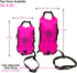 HUT Swim Buoy Dry Bag - Premium Safety Tow Float and Watertight Dry Bag for Open Water Swimmers