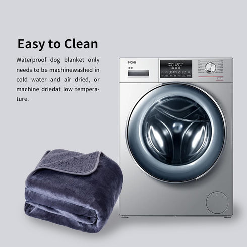 Waterproof Dog Blankets for Large Dogs, Urine Proof Washable Outdoor Pet Blanket, Super Soft Warm Fluffy Facecloth Sofa