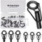 THKFISH Rod Tip Repair Kit, Fishing Stainless Steel Ceramic Ring Guide Replacement, 30pcs Big Style, 6 Sizes