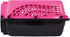 Petmate Two Door Pet Kennel, Pink/Black, 19" Long, for Pets up to 15 Pounds, Made in USA