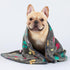 Luciphia 1 Pack 3 Fluffy Premium Fleece Pet Blankets, Paw Printed Throw for Dog Cat (Small 23x16'', Grey/Brown/Blue)