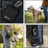 Waterproof Dog Training Treat Pouch with Built-in Poop Bag Dispenser, Adjustable Shoulder Bag (BLK)