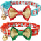 Blueberry Pet Adjustable Breakaway Cat Collar with Bow Tie & Bell, The Power of Lavish Holiday Perfect Snowman, Pack of