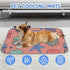 imiBBWQu Summer 27" 22" Dog Cooling Mat Starfish Pink Ocean Jellyfish Kuehlmatte Fuer Hunde Washable Dog Cooling Pad