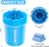 Dog Paw Cleaner, Portable Pet Cleaning Washer with Silicone Brush and 3 Absorbent Towels for Small Dogs