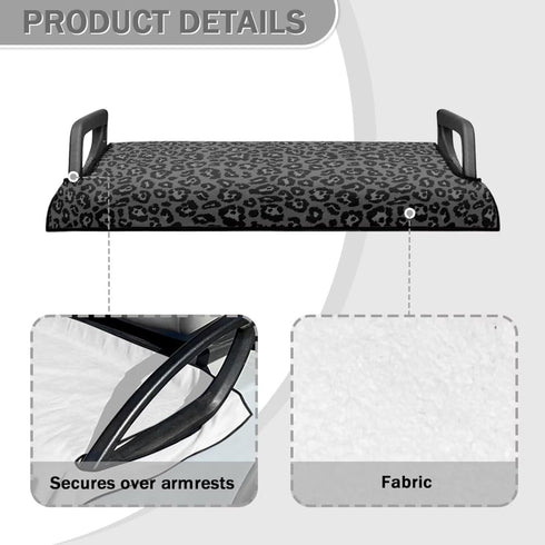 Flashideas Black and Grey Stripes Golf Cart Seat Towel Blanket Covers - Portable Club Car Seat Cover