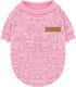 Idepet Pet Dog Classic Sweater - Soft Fleece Coat for Small Medium Dog, Warm Pet Clothes, 2 Color (M, Pink)
