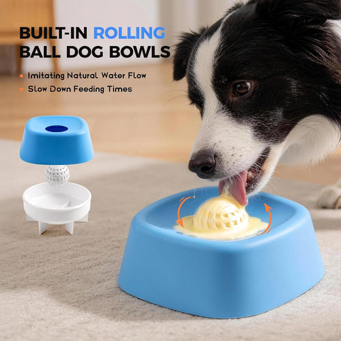 LeczRcie Slow Feeder Dog Bowls for Liquid Tread,Dog Lick Bowl for Bone BrothYogurtand Wet Dog FoodDog Licking Toy