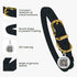 BRONZEDOG Rolled Leather Dog Collar with QR ID Tag, Adjustable Soft Round Collars for Small Medium Large Dogs (Dark